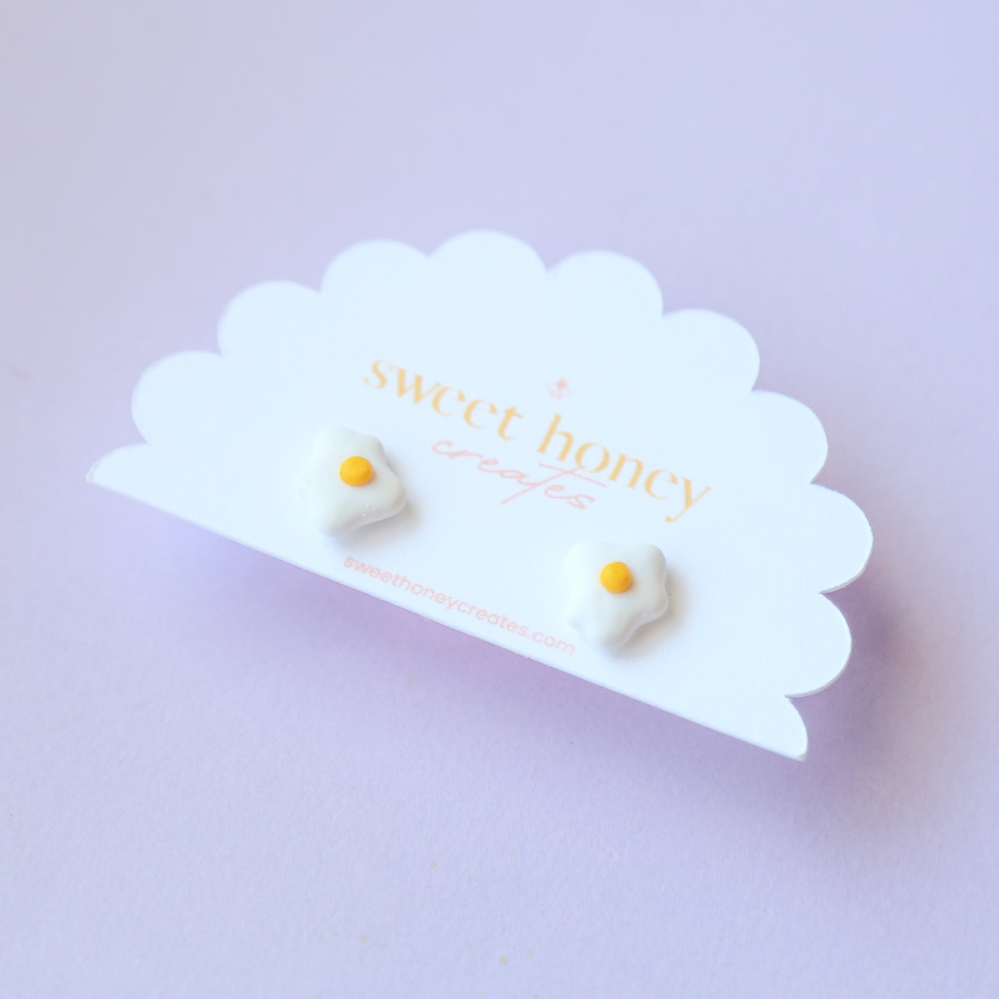 Sunny Side Egg Studs