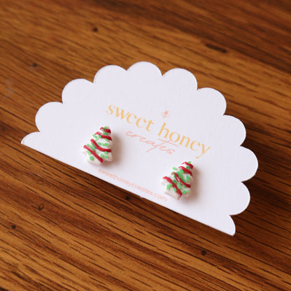 Christmas Tree Cake Studs