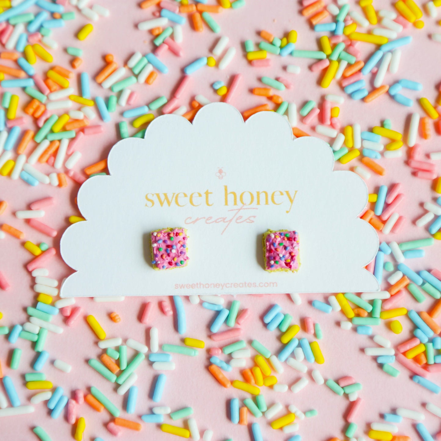 Cortadillo Sprinkle Cake Studs