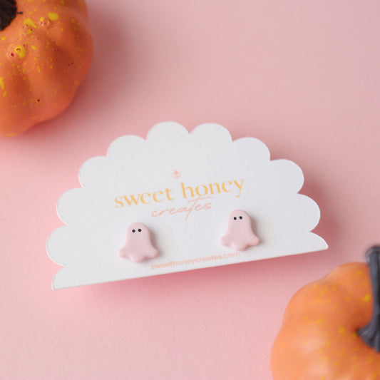 Pink Little Boo Studs