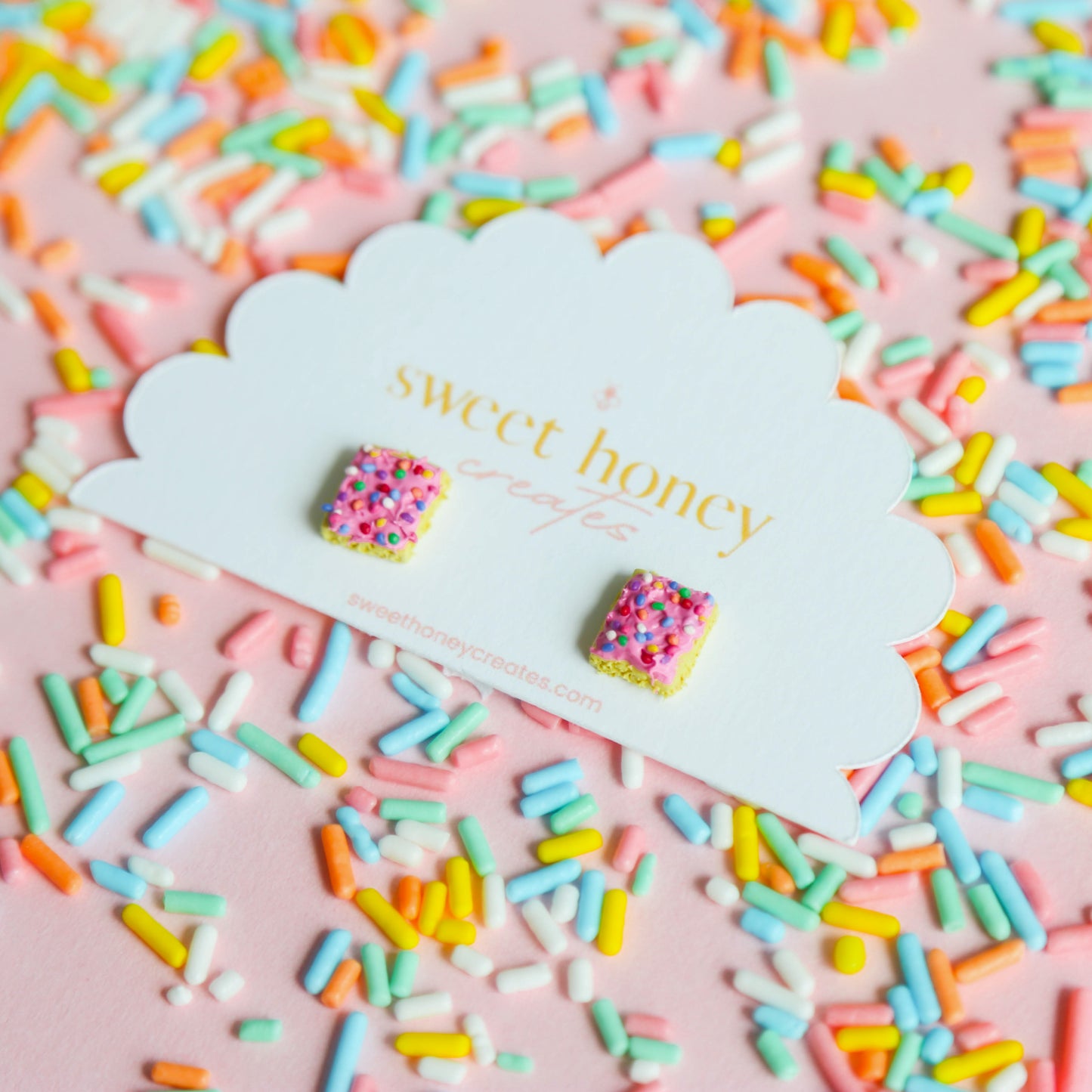 Cortadillo Sprinkle Cake Studs