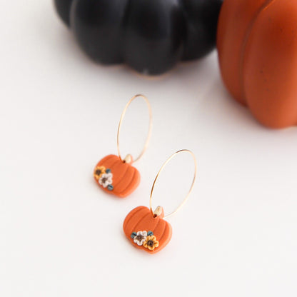 Floral Pumpkin Hoops