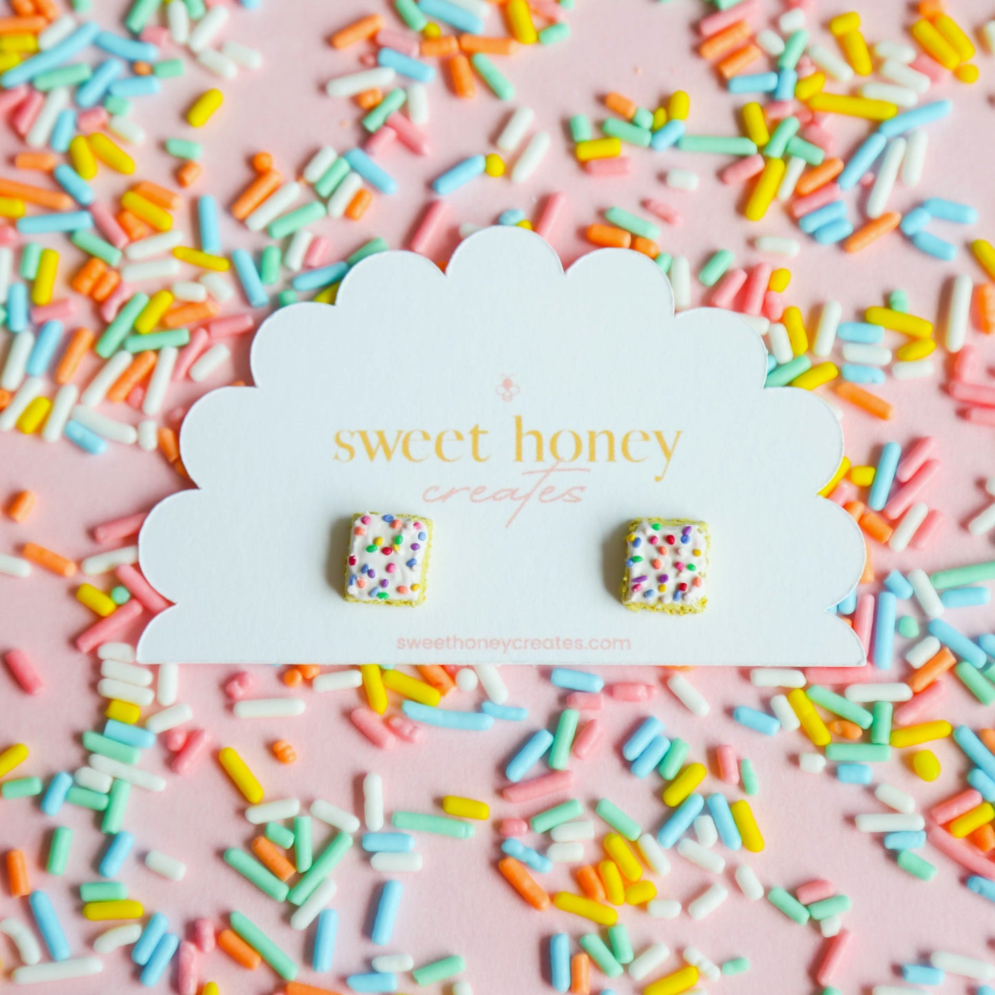 Cortadillo Sprinkle Cake Studs