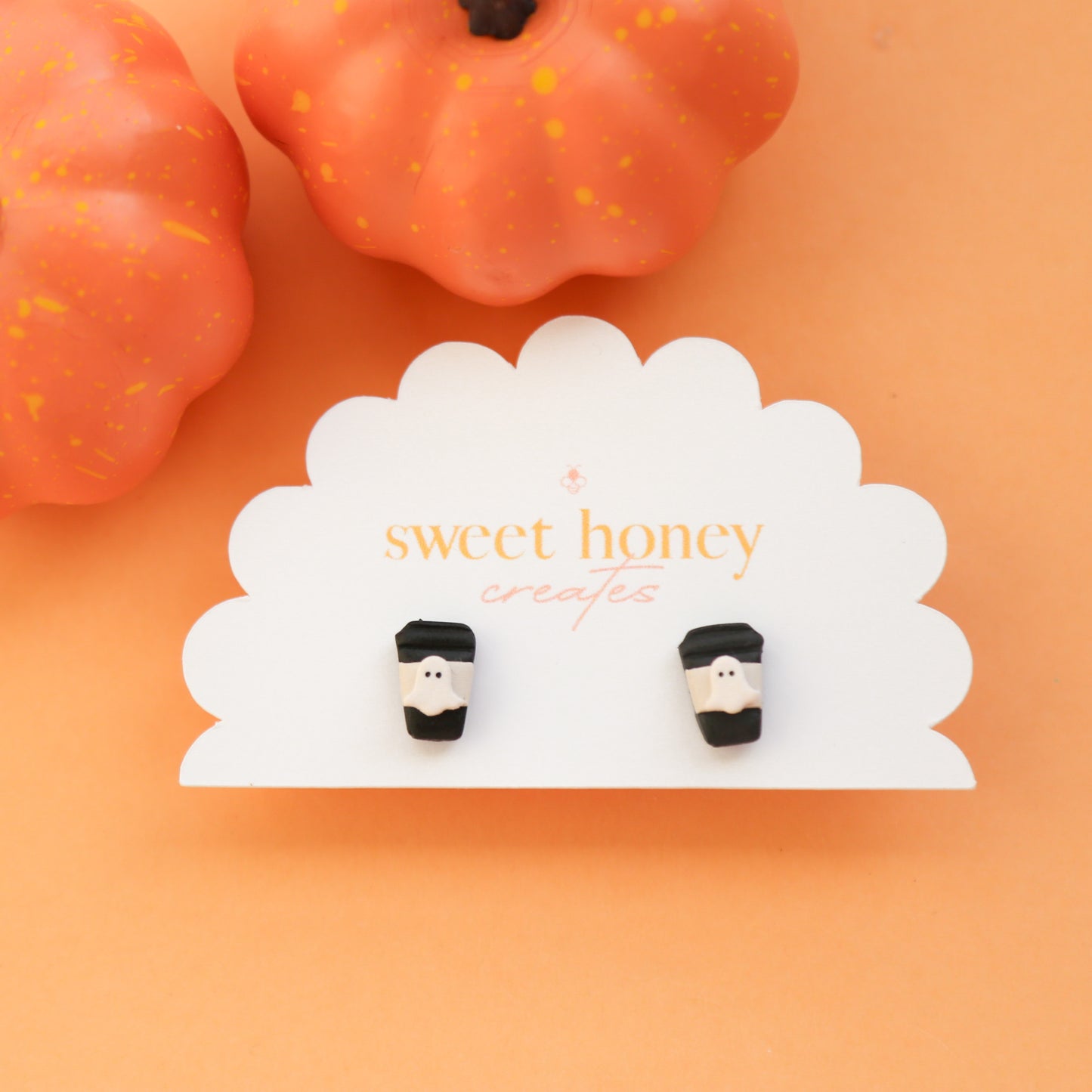 Spooky Latte Studs