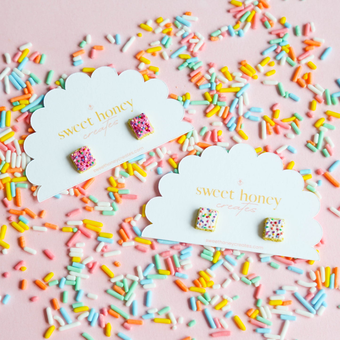 Cortadillo Sprinkle Cake Studs