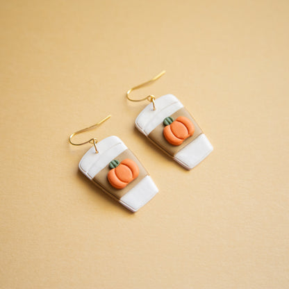 Pumpkin Spice Latte Earrings