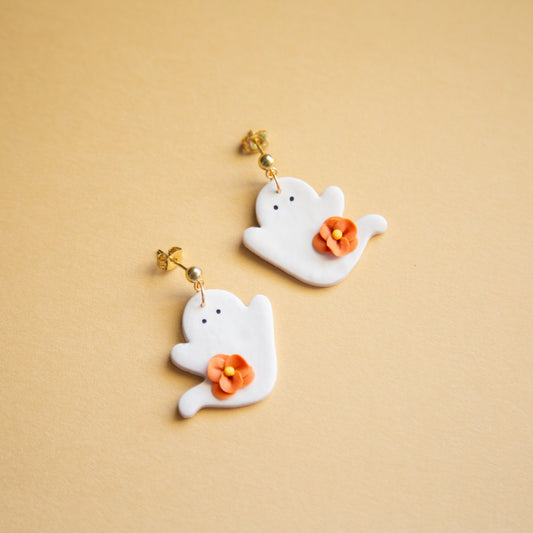 Harvest Bloom Floral Ghosts Earrings