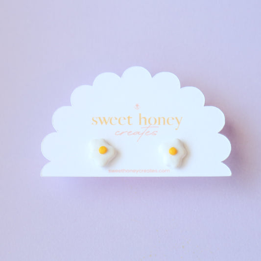 Sunny Side Egg Studs