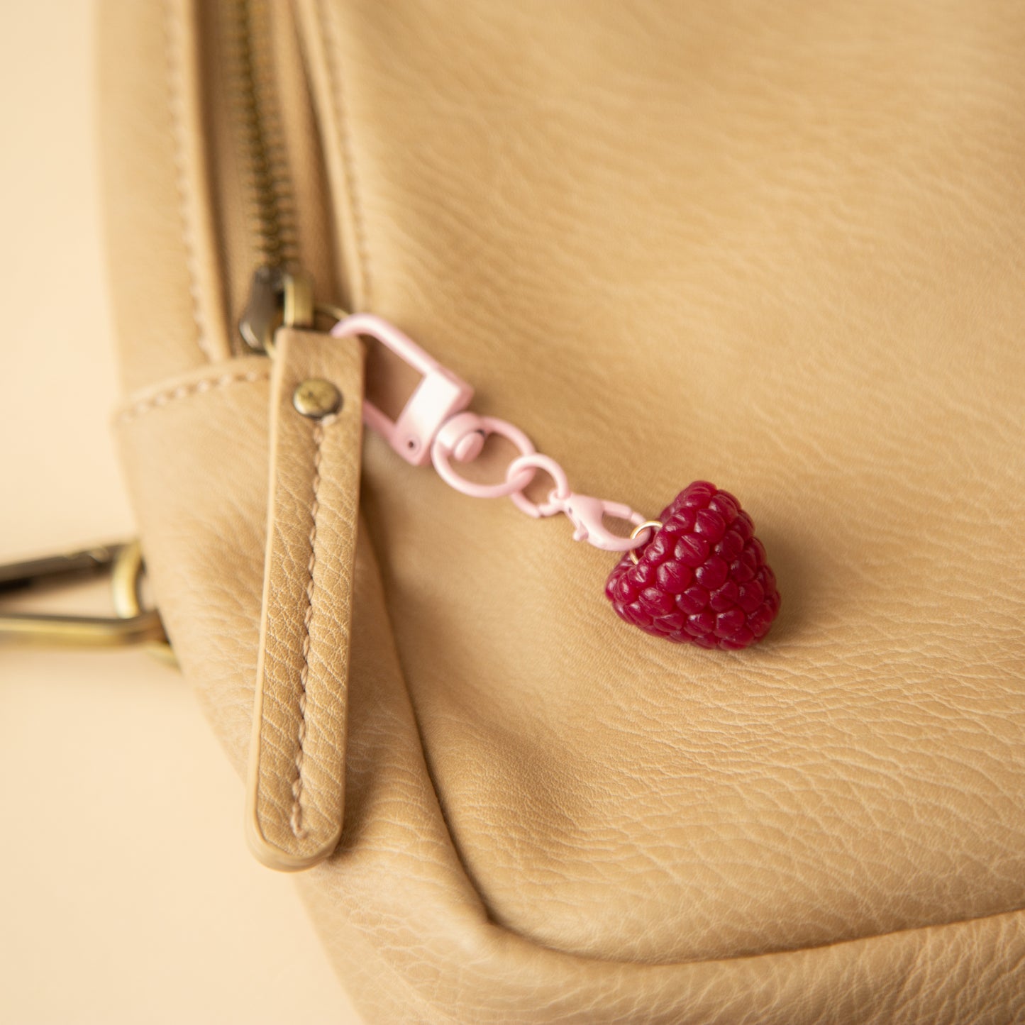 Raspberry Bag Charm