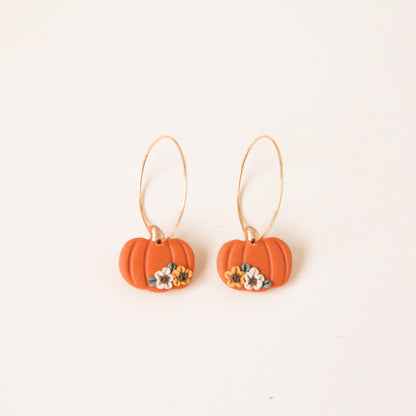 Floral Pumpkin Hoops