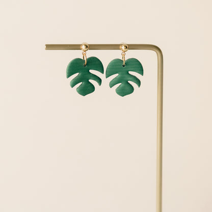 Monstera Earrings